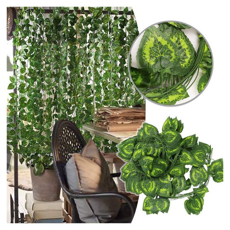 COMPRALOENCASA COM - Enredadera Decorativa Larga X12 Follaje Artificial Hogar Jardín RF 410