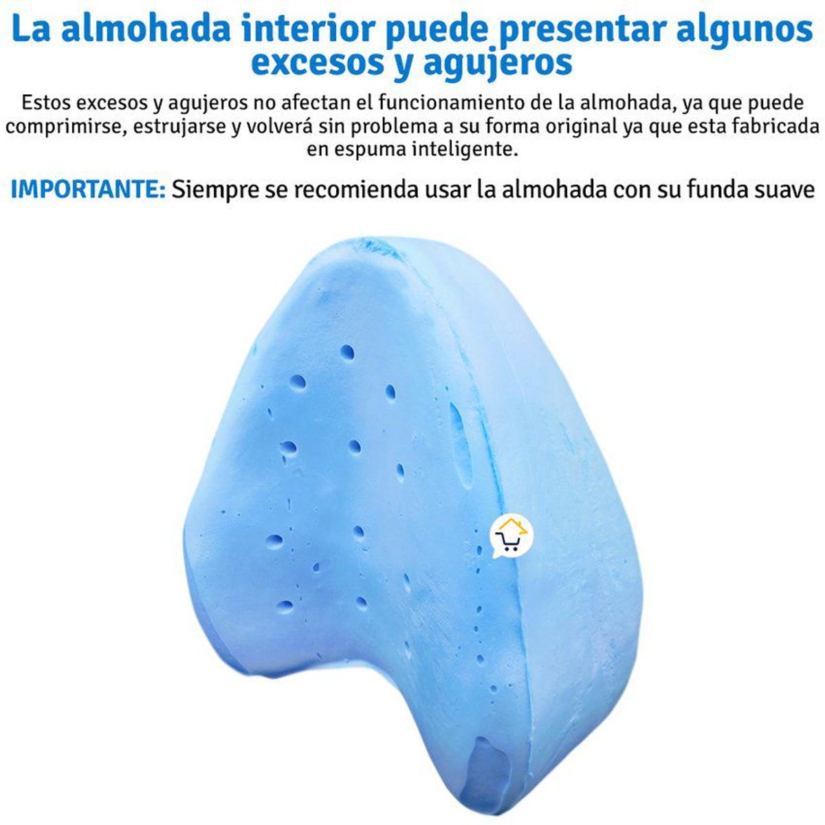 COMPRALOENCASA COM - Almohada de piernas espuma viscoelástica cojín terapia b-38