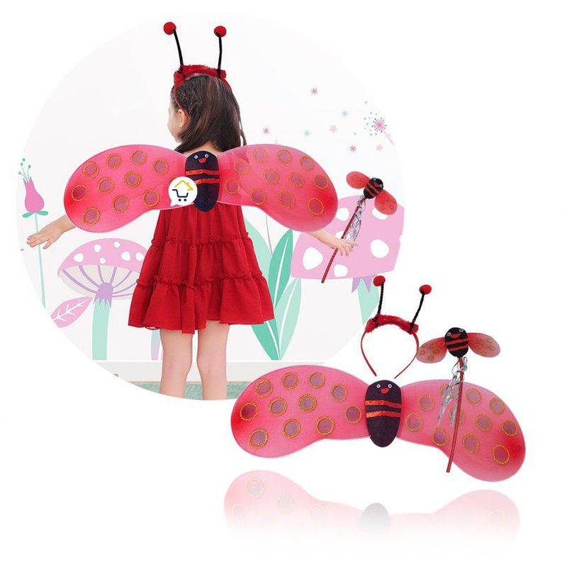 COMPRALOENCASA COM - Disfraz Mariquita Alas Diadema Varita Niñas Halloween OD57MA