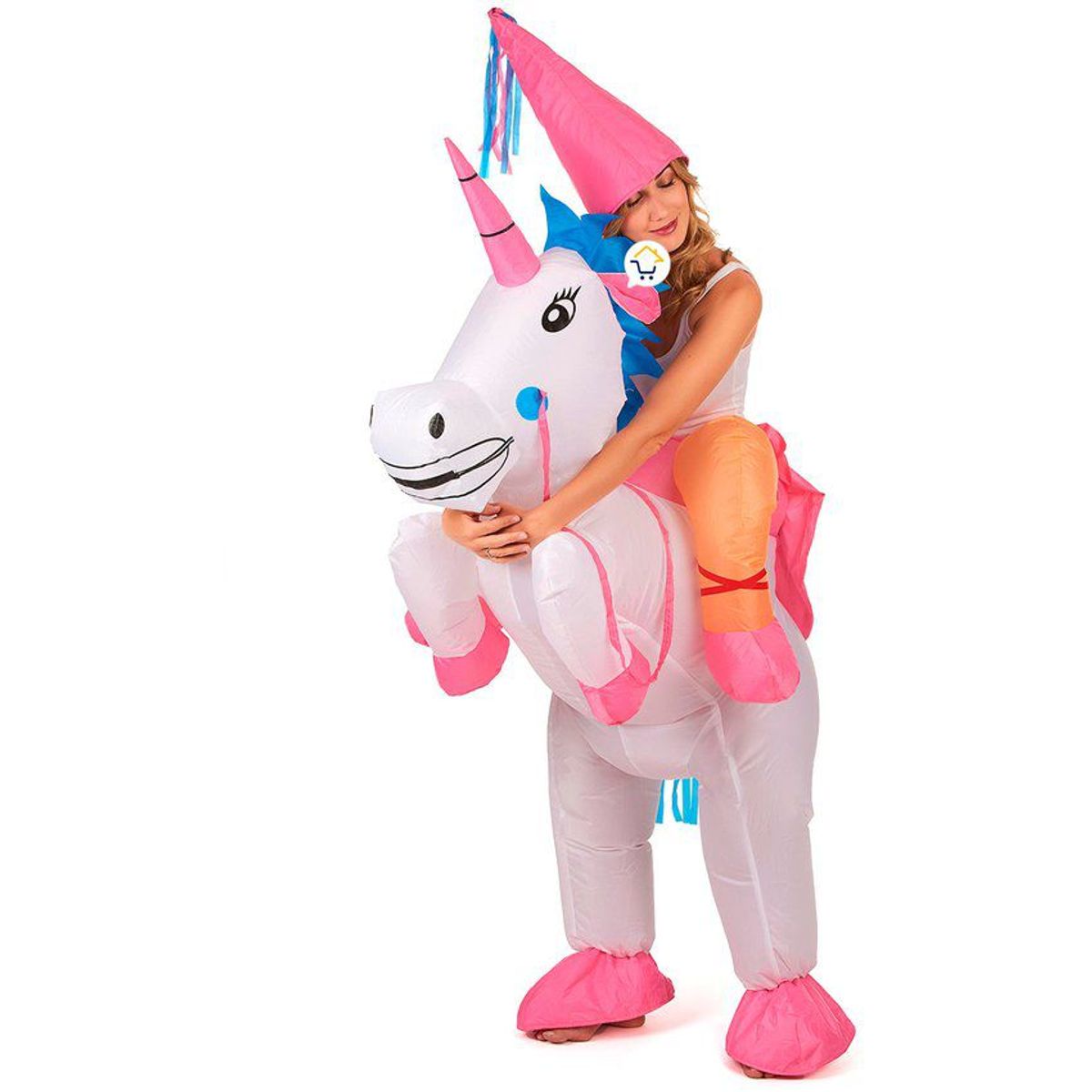 COMPRALOENCASA COM - Disfraz Inflable Unicornio Traje Montable Halloween OF463
