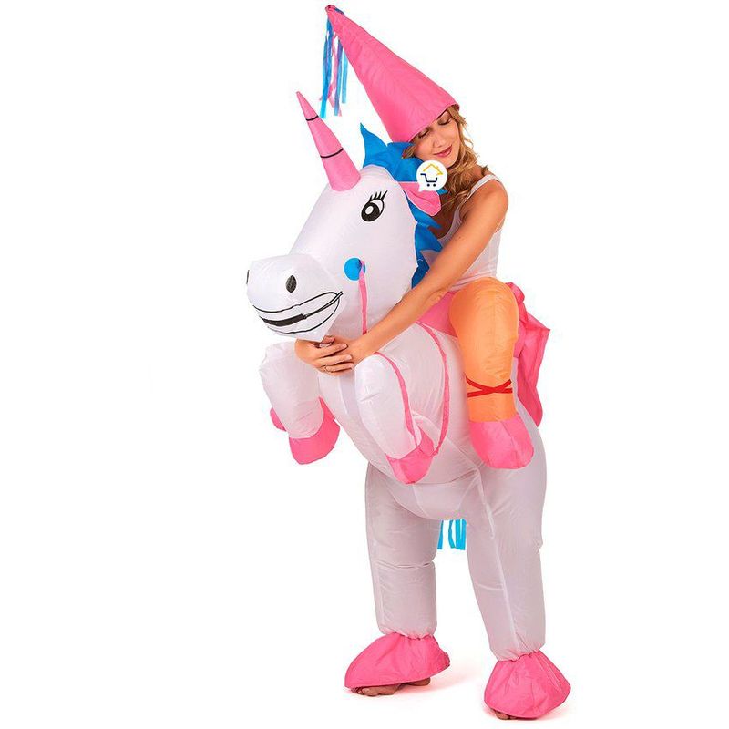 Disfraz Inflable Unicornio Traje Montable Halloween OF463