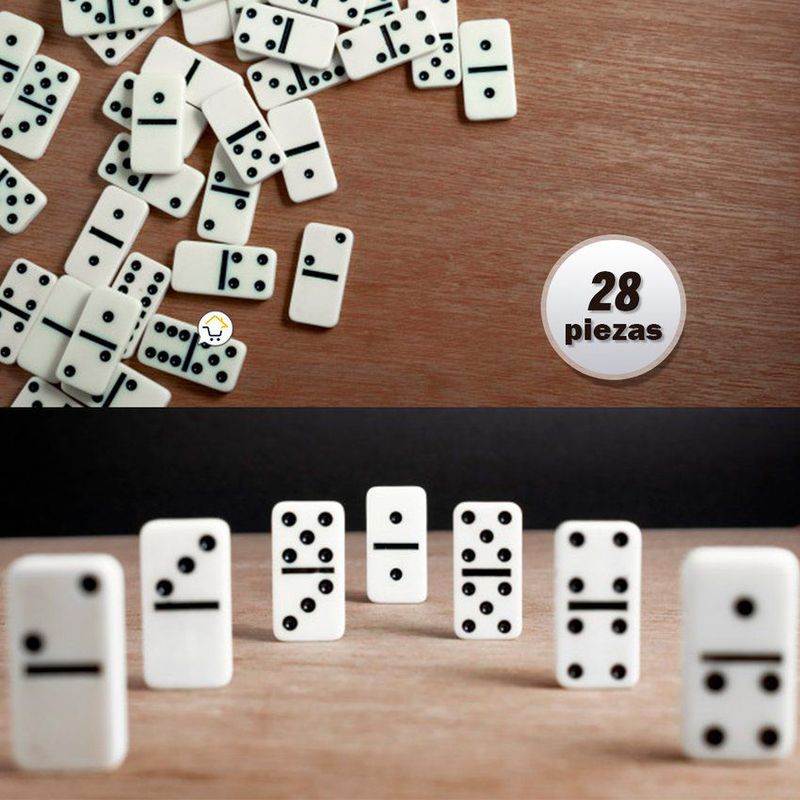 COMPRALOENCASA COM - Domino Juego de Mesa Mediano Set 28 Piezas HD2099