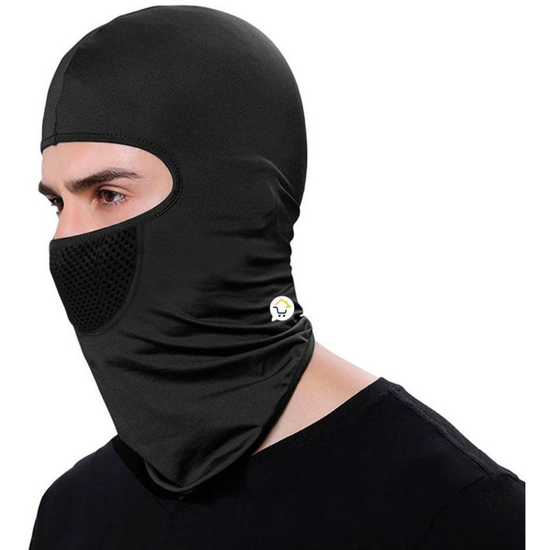 GENERICO - Balaclava Pasamontaña Buff Unisex Moto Bicicleta RF 03 Negro