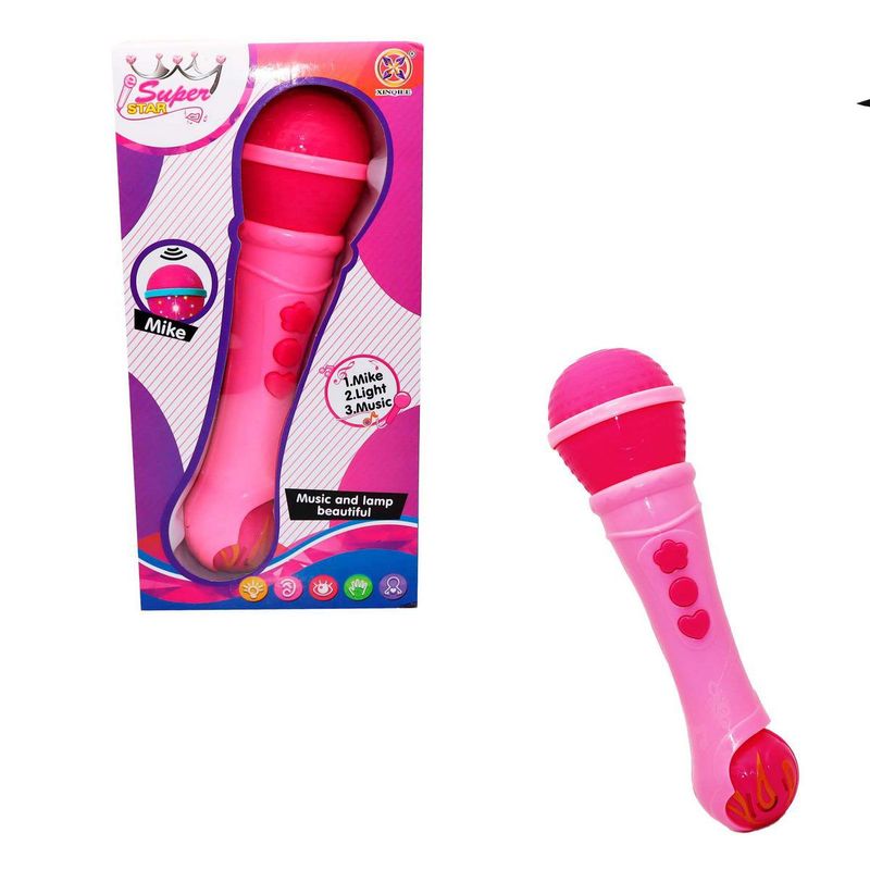 DAYOSHOP - Micrófono Para Niñas Con Luz Y Sonidos Juguete
