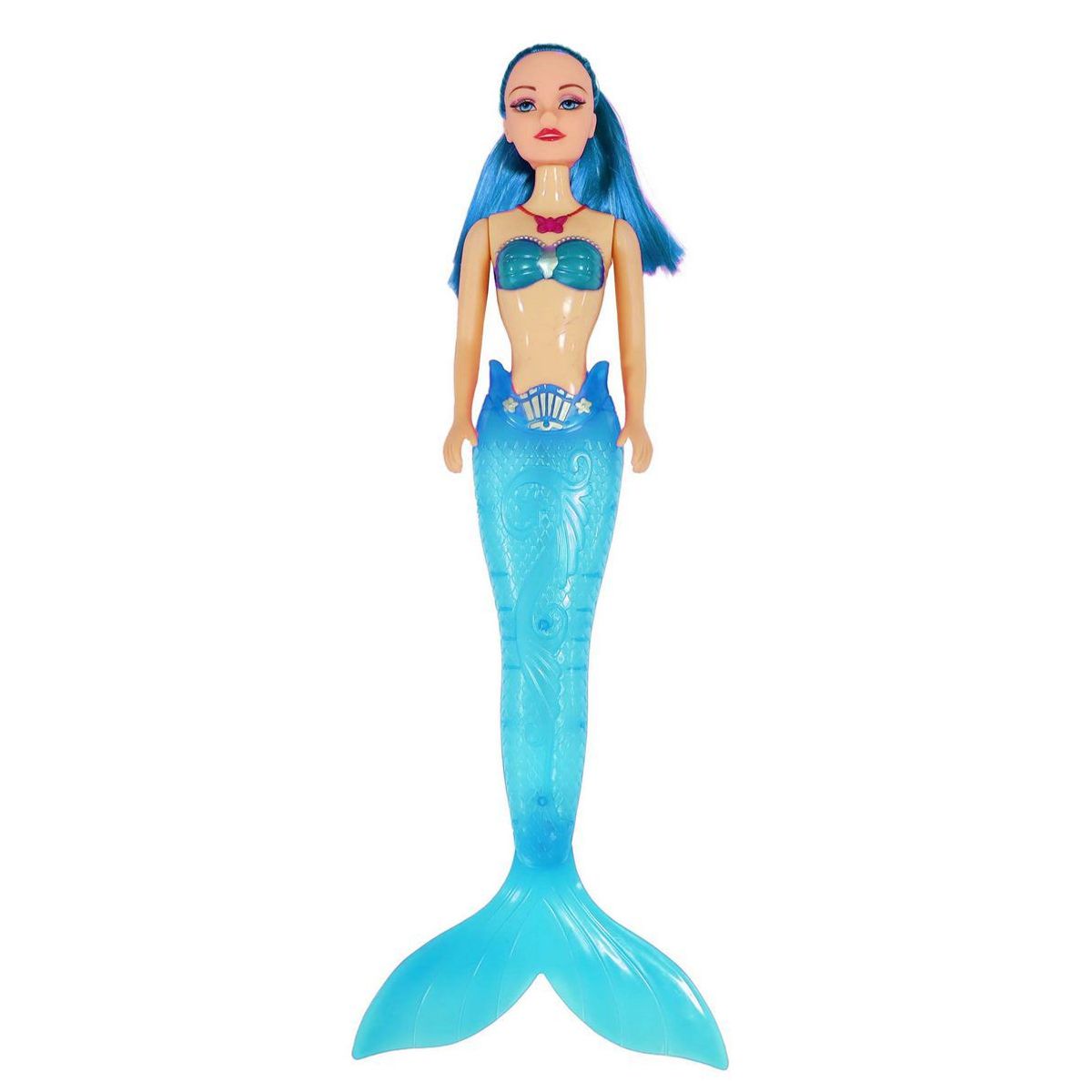 DAYOSHOP - Muñeca Princesa Sirena Luces Niña Accesorios Juguete