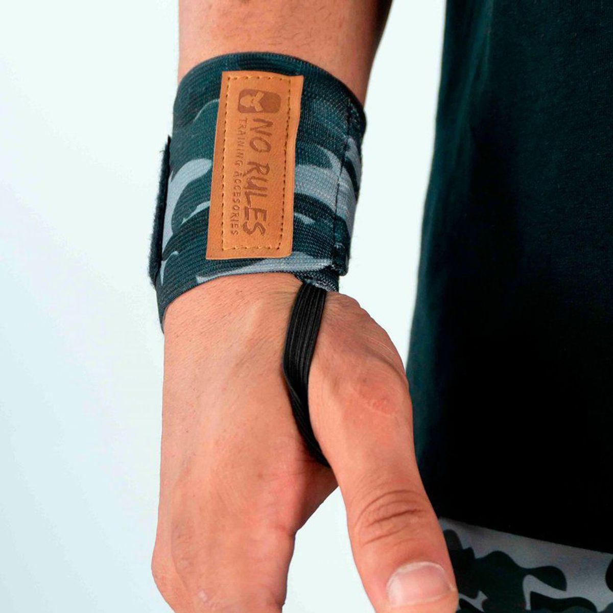 NO RULES - Muñequeras elasticas militar gris