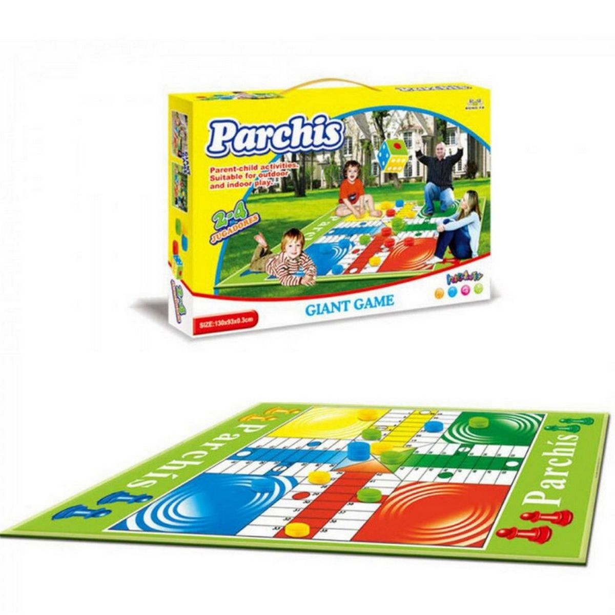 DAYOSHOP - Parchis Ludo Parques Gigante Juego De Mesa Didactico
