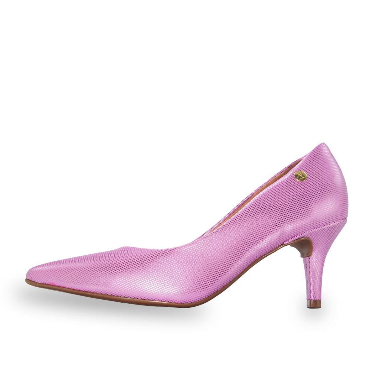 VIZZANO - Tacón Medio Rosa  Metalizado Vizzano