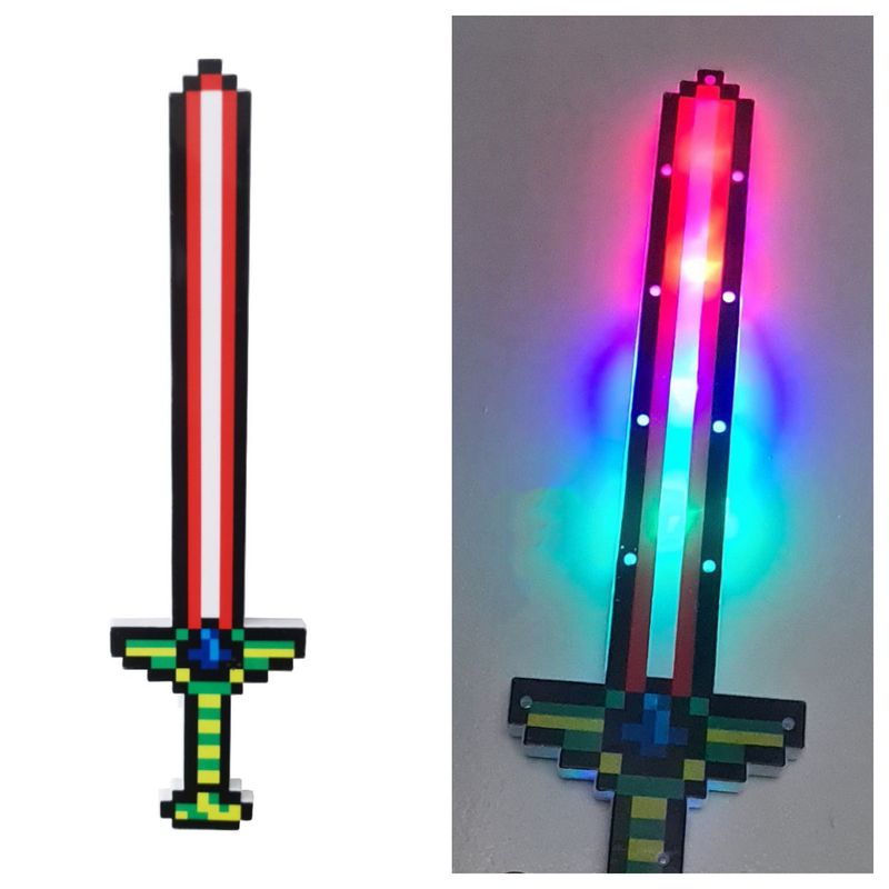 GENERICO - Juguete Espada Minecraft Niños Led Sonido Estrella