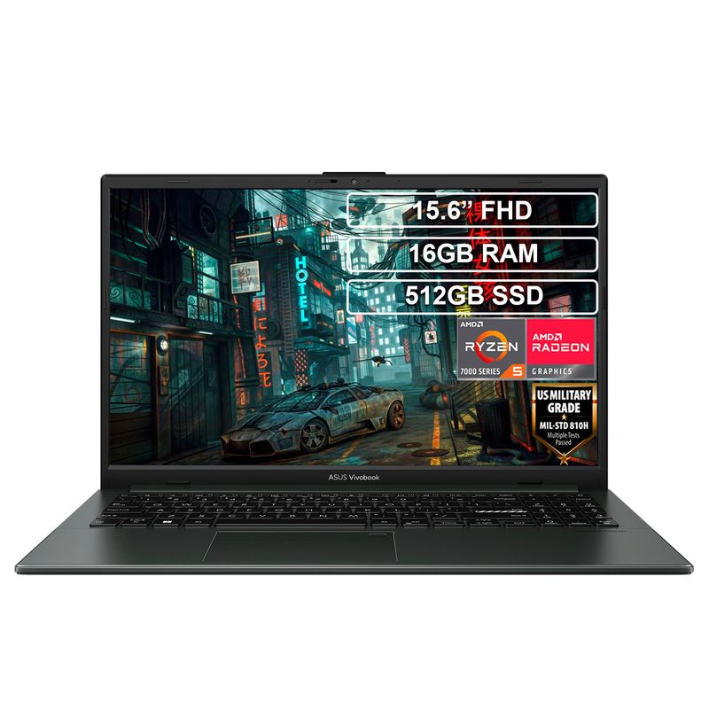 ASUS - Portátil Asus E1504FA Ryzen 5 7520U 16GB 512GB FHD Vivobook