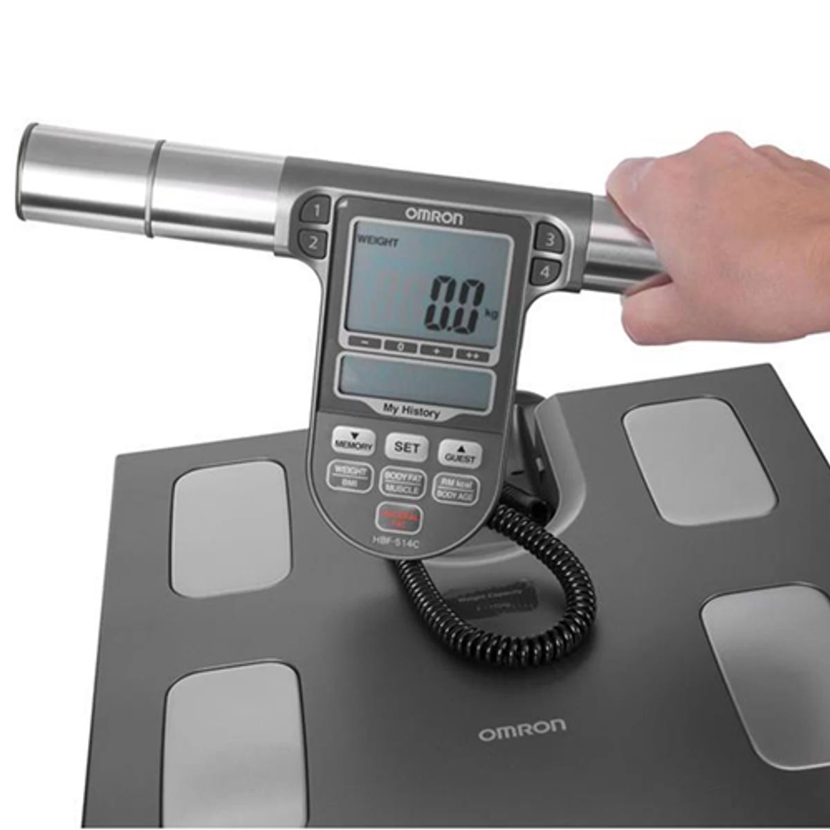 OMRON - Báscula Digital Omron Hbf-514c Gris