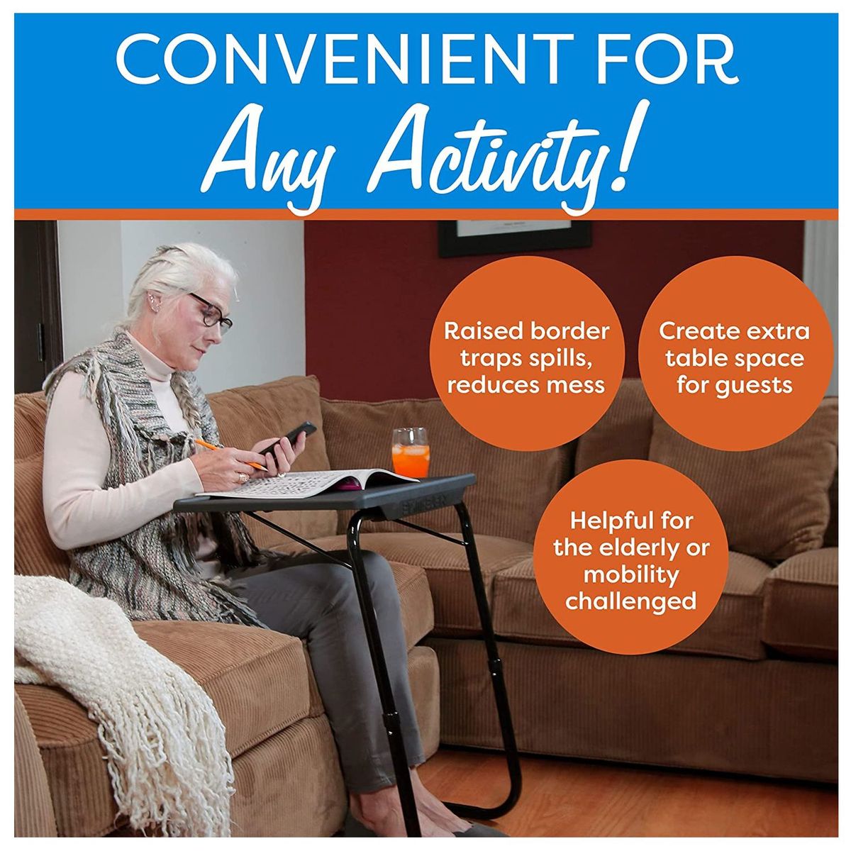 ONE PIXEL - Mesa Plegable Multiuso Table Mate Blanca