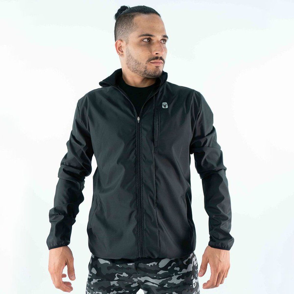 NO RULES - Chaqueta cortavientos no rules color negro_..