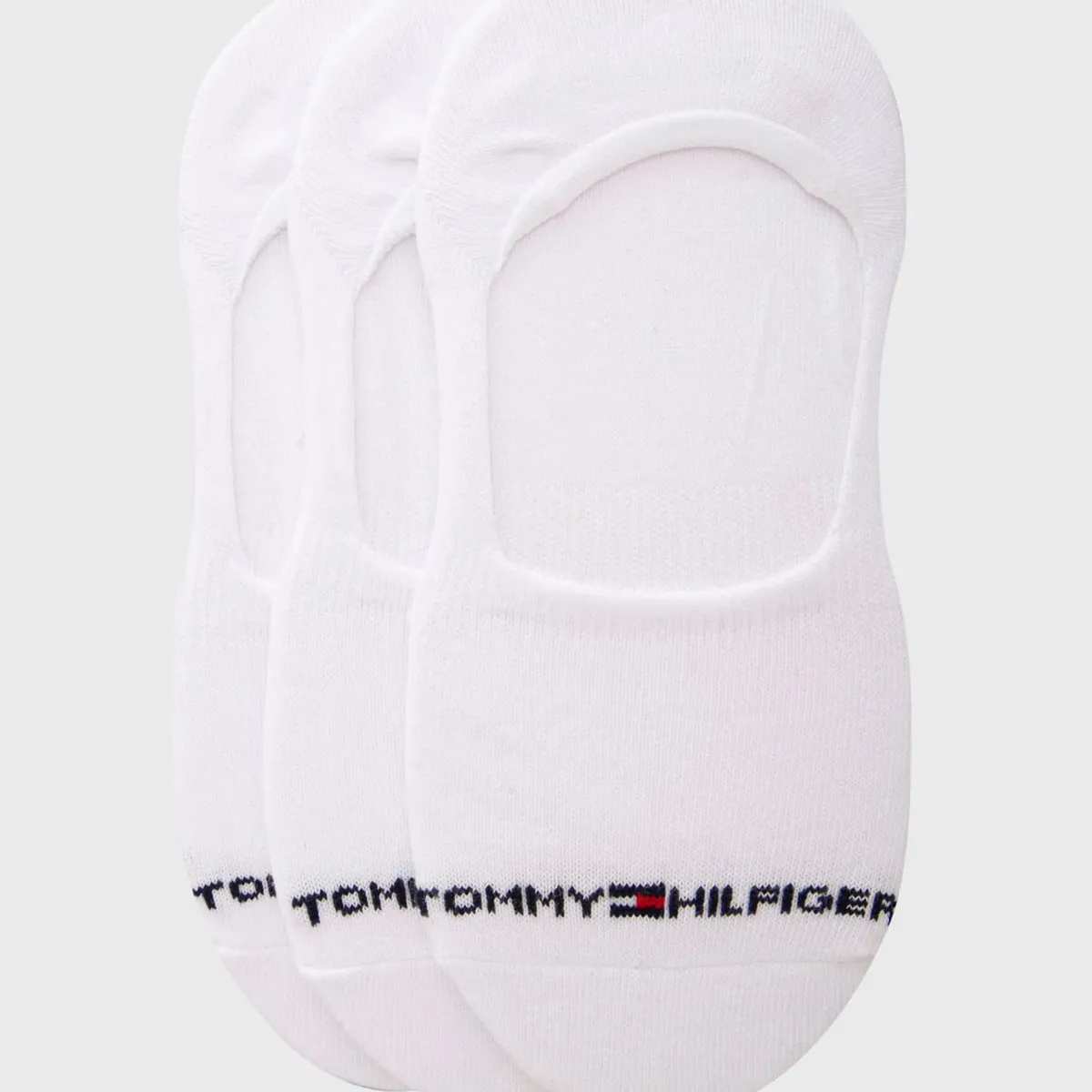 TOMMY HILFIGER - Paquete De 3 Calcetines Invisibles Mujer Blanco Tommy Hilfiger