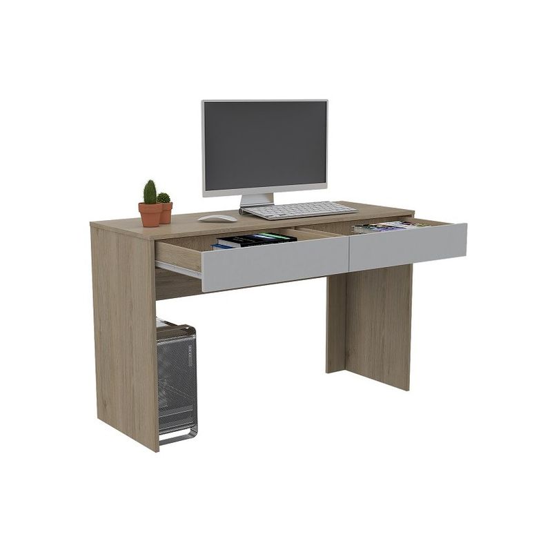 RTA DESIGN - Escritorio acre  erb 2689  rovere + blanco