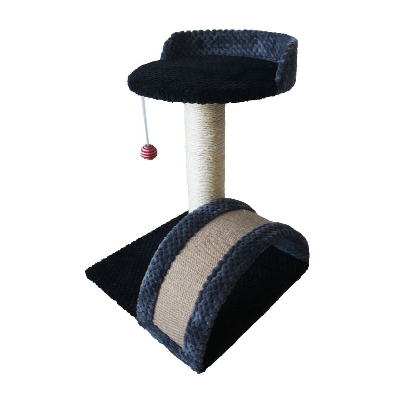 MAOS - RASCADOR PARA GATO MALLA NEGRO PETROLIO