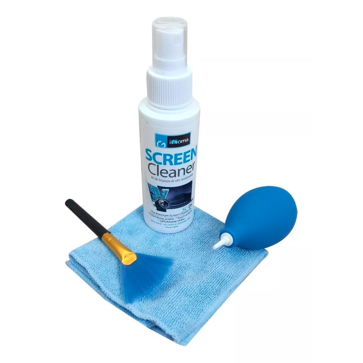 IGOMA - Kit Limpieza 4 En 1 Igoma Pantallas Tv Pc Monitor Camara