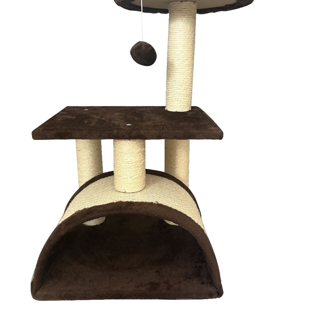 WOOD PETS - Gimnasios Arbol Para Gato Economico 3 Niveles+Juguete