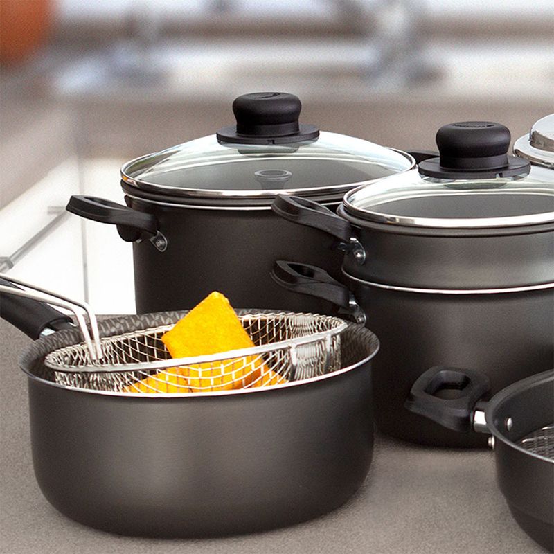 MUEBLES 2020 - Olla para Tortas con Tapa Funcional 24 cm Gris