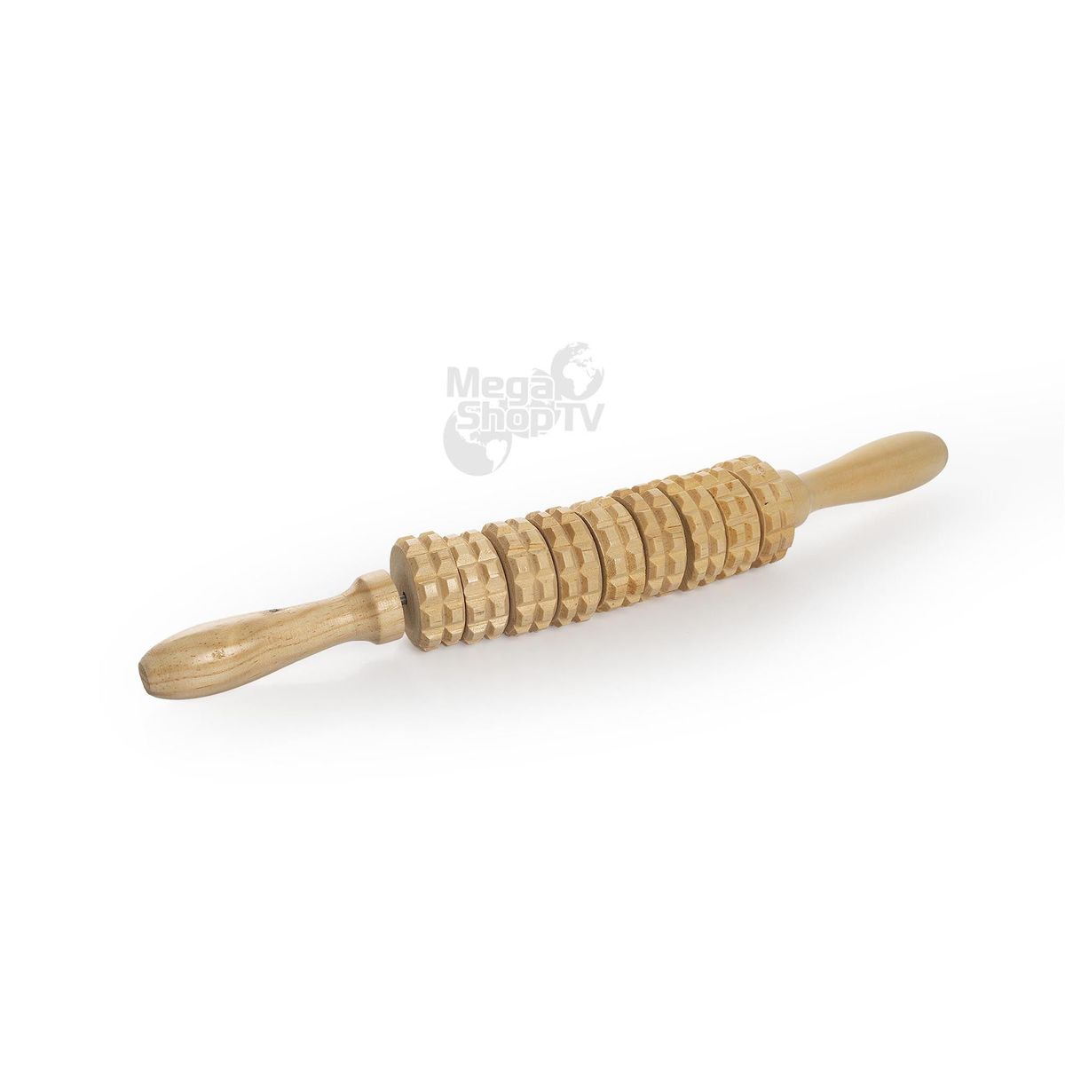 STYLE STARS - Masajeador de madera profesional con rodillo de mano de 45 cm