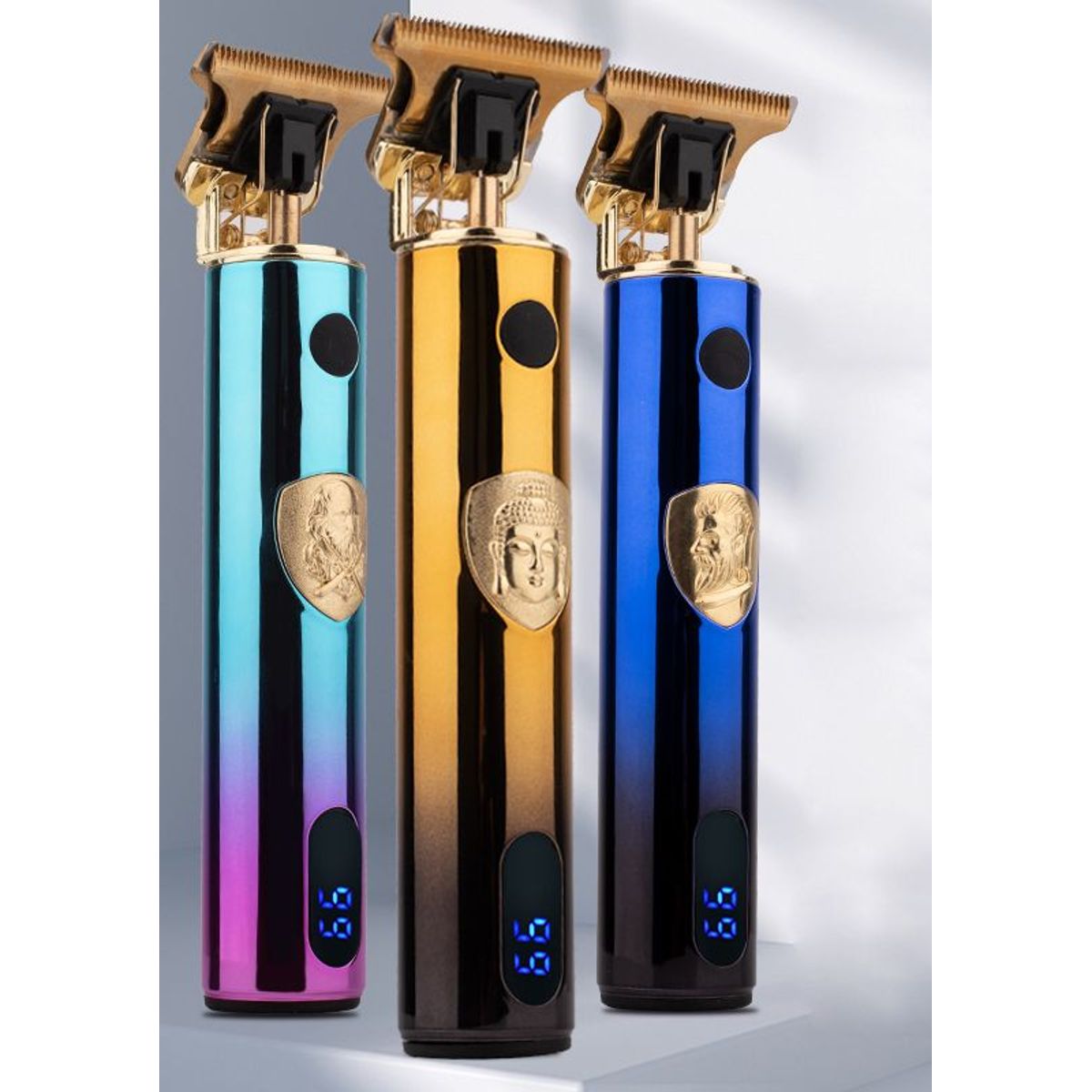 GENERICO - Maquina Cortadora De Pelo Barbera Multicolor Pantalla Led