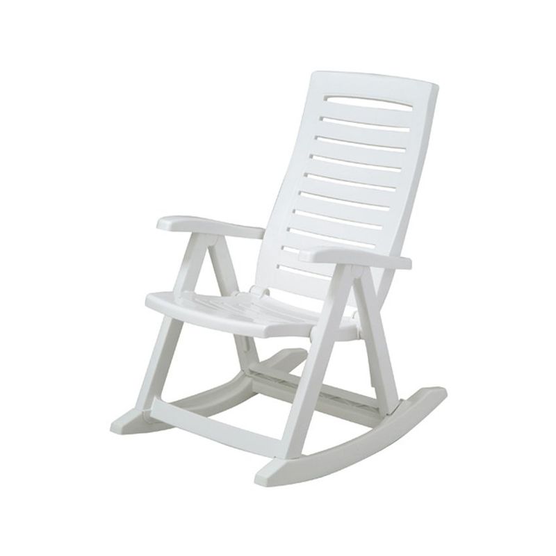RIMAX - Silla Plastica Mecedora Rimax Blanco