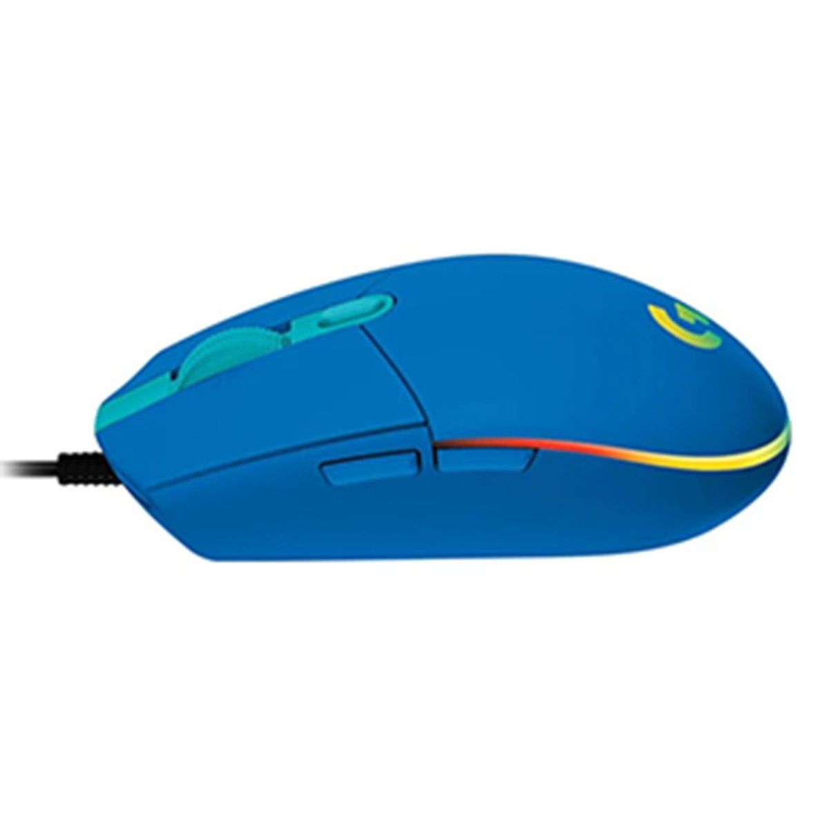 LOGITECH - Mouse Logitech G203 RGB LIGHTSYNC Azul con 6 botones.