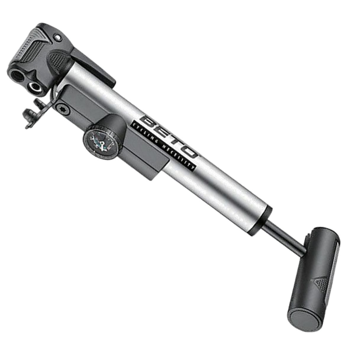 BETO - Inflador Bicicleta Beto Mini Bomba Aire 80psi Con Manometro