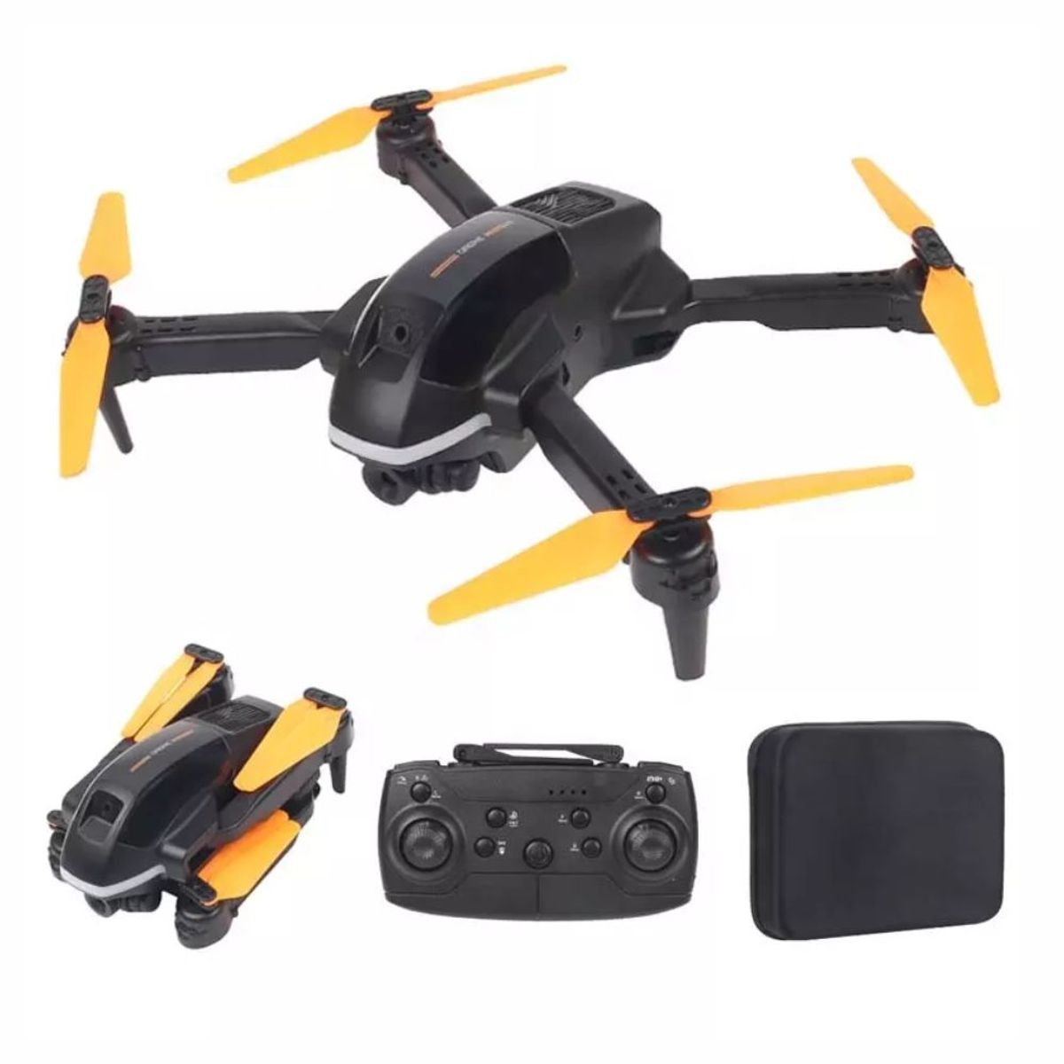 GENERICO - Drone Wifi Doble Camara Sensor Evita Obstáculos Estuche Hx63