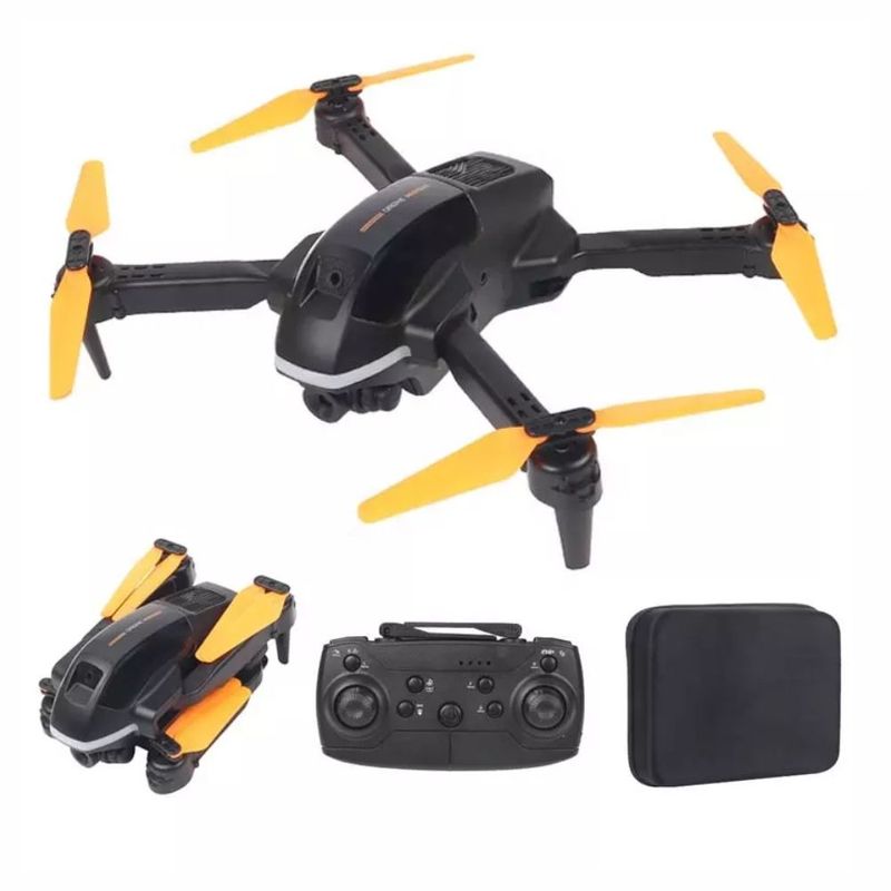 GENERICO - Drone Wifi Doble Camara Sensor Evita Obstáculos Estuche Hx63