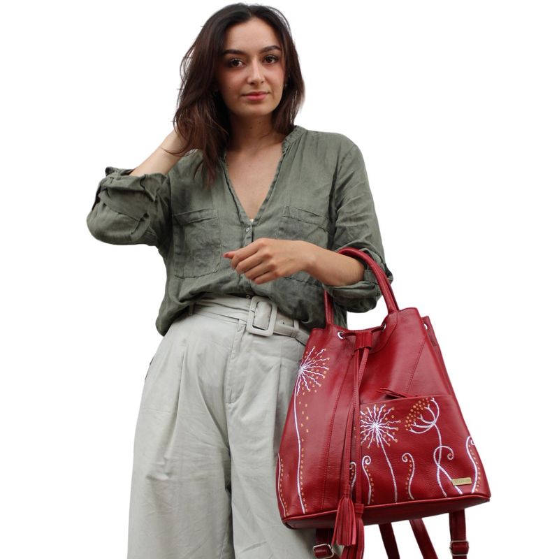 ESCARBATO - Bolso Tipo Tula Roja Absoluta