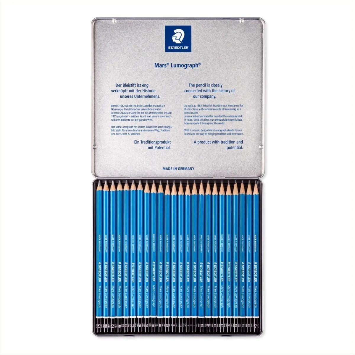 STAEDTLER - Lápices De Dibujo X 24 Unds Mars Lumograph Staedtler