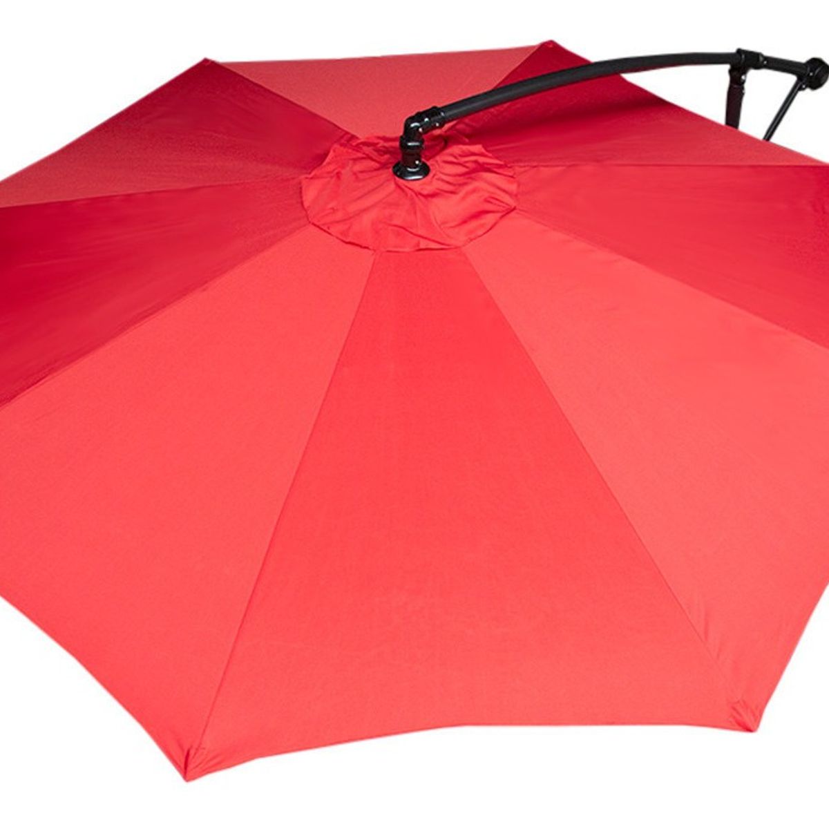 JARDIMEX - JARDINMEX - Sombrilla Parasol Para Jardin Quitasol Lateral De Aluminio Roja 3 Metros