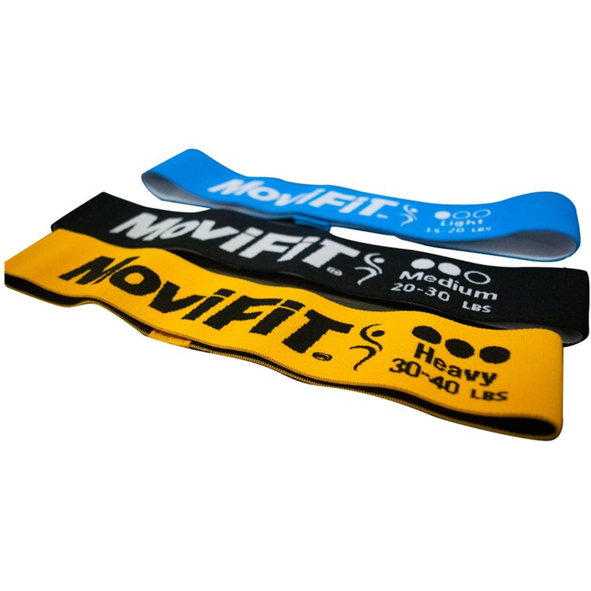 MOVIFIT - Kit de Bandas Elásticas en Tela Glúteos y Piernas