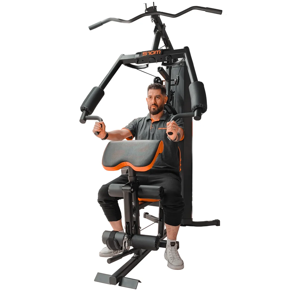 ATHLETIC - Multigimnasio 510M 1 Estación Pesas 150 lbs con Predicador