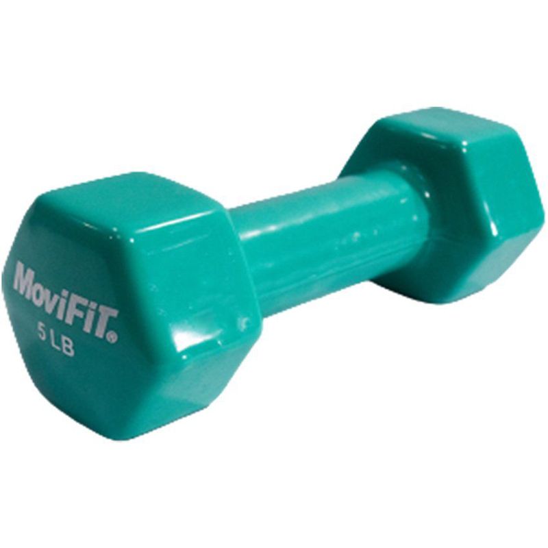 MOVIFIT - Mancuerna encauchetada en vinilo 5 lb movifit