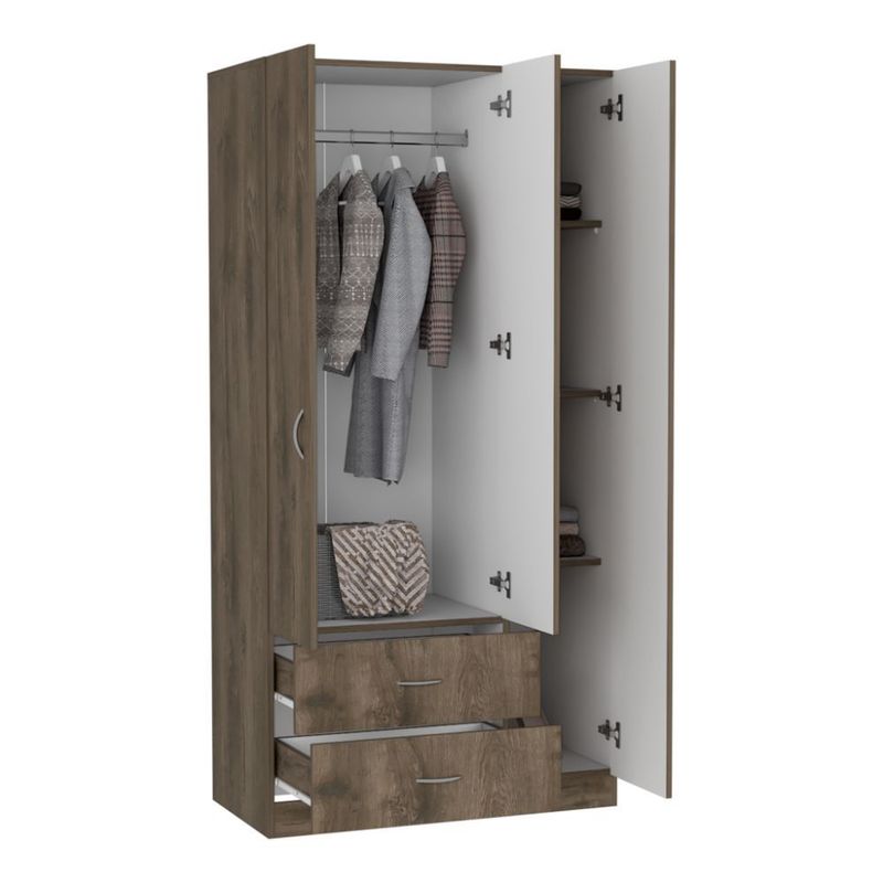 RTA DESIGN - Closet América Nogal y Blanco