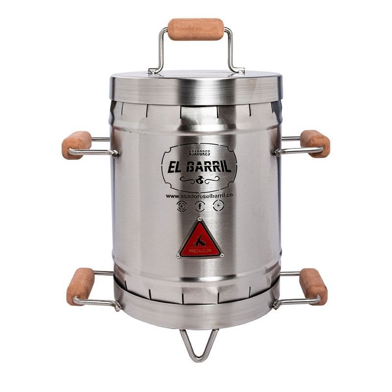 ASADORES EL BARRIL - Mini asador en acero inoxidable