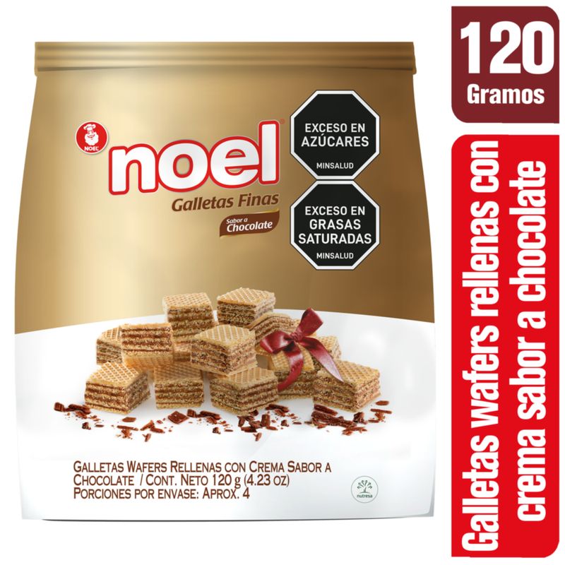 NOEL - Galletas Wafer Noel Cubitos chocolate
