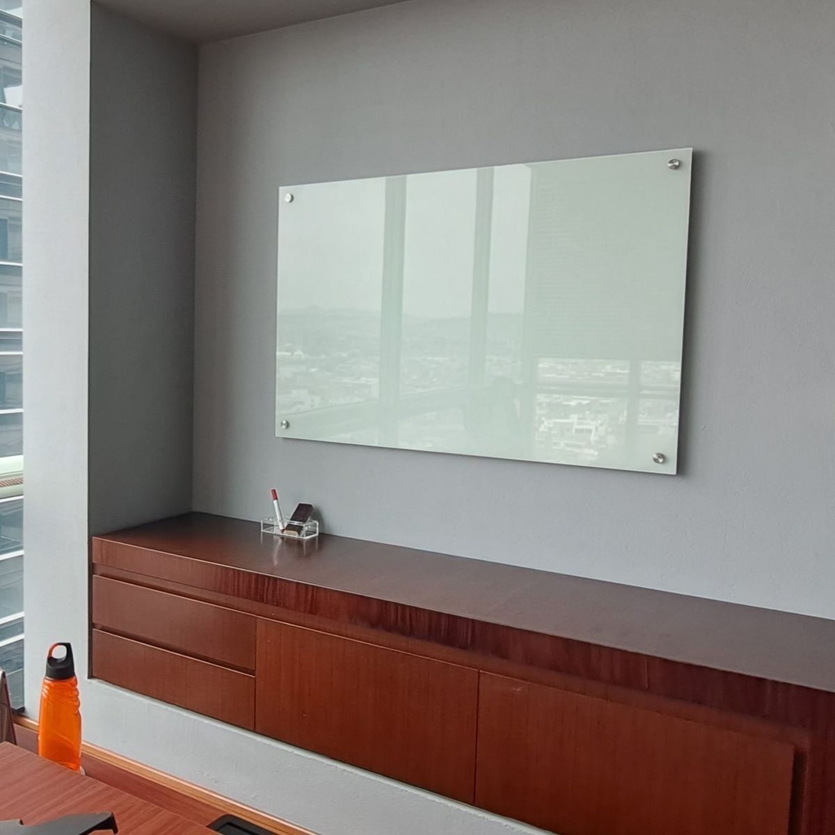 GENERICO - Tablero en vidrio templadoTamaño 70x50 cm Color Blanco