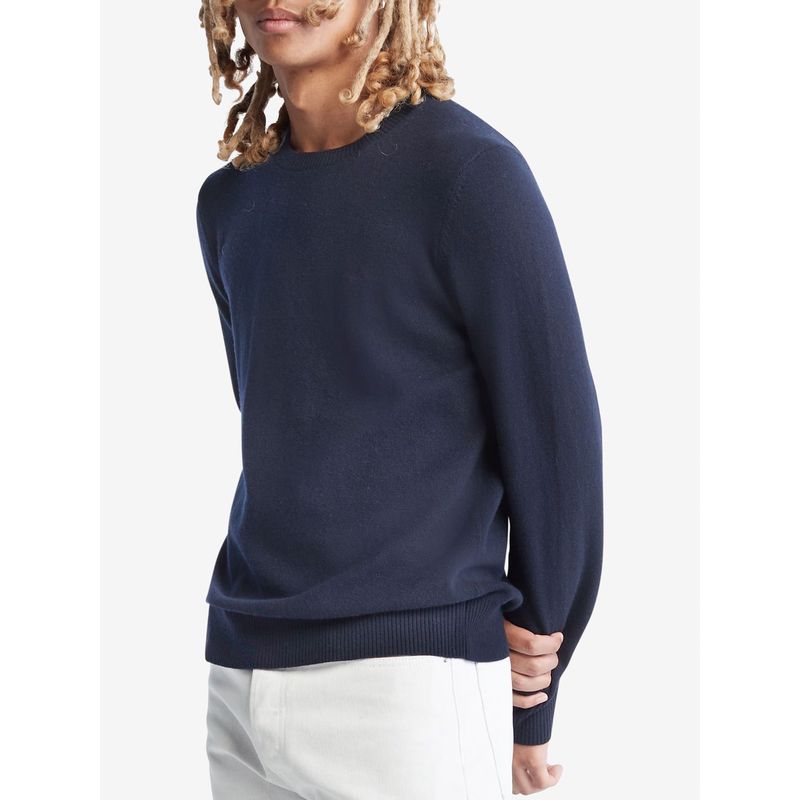 CALVIN KLEIN - Saco Azul Manga Larga Con Logo Para Hombre Calvin Klein
