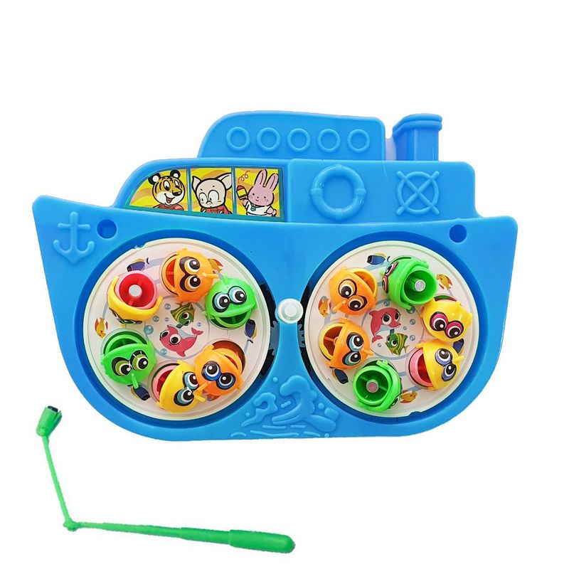DAYOSHOP - Juego De Pesca Iman Juguete Giratorio Infantil Barco