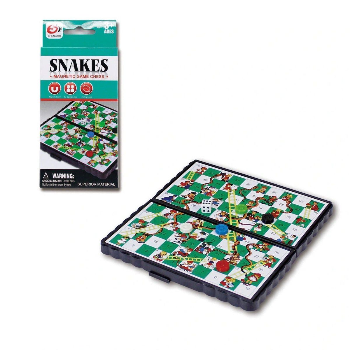 DAYOSHOP - Snakes Escalera Magentico Juego De Mesa Mini