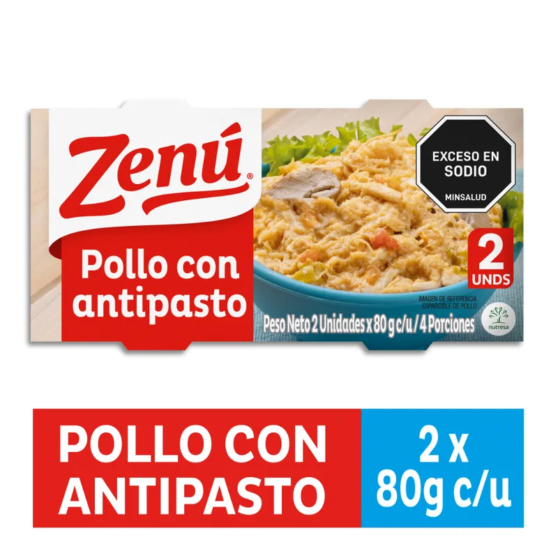 ZENU - Pollo con Antipasto Zenú x 2 unidades