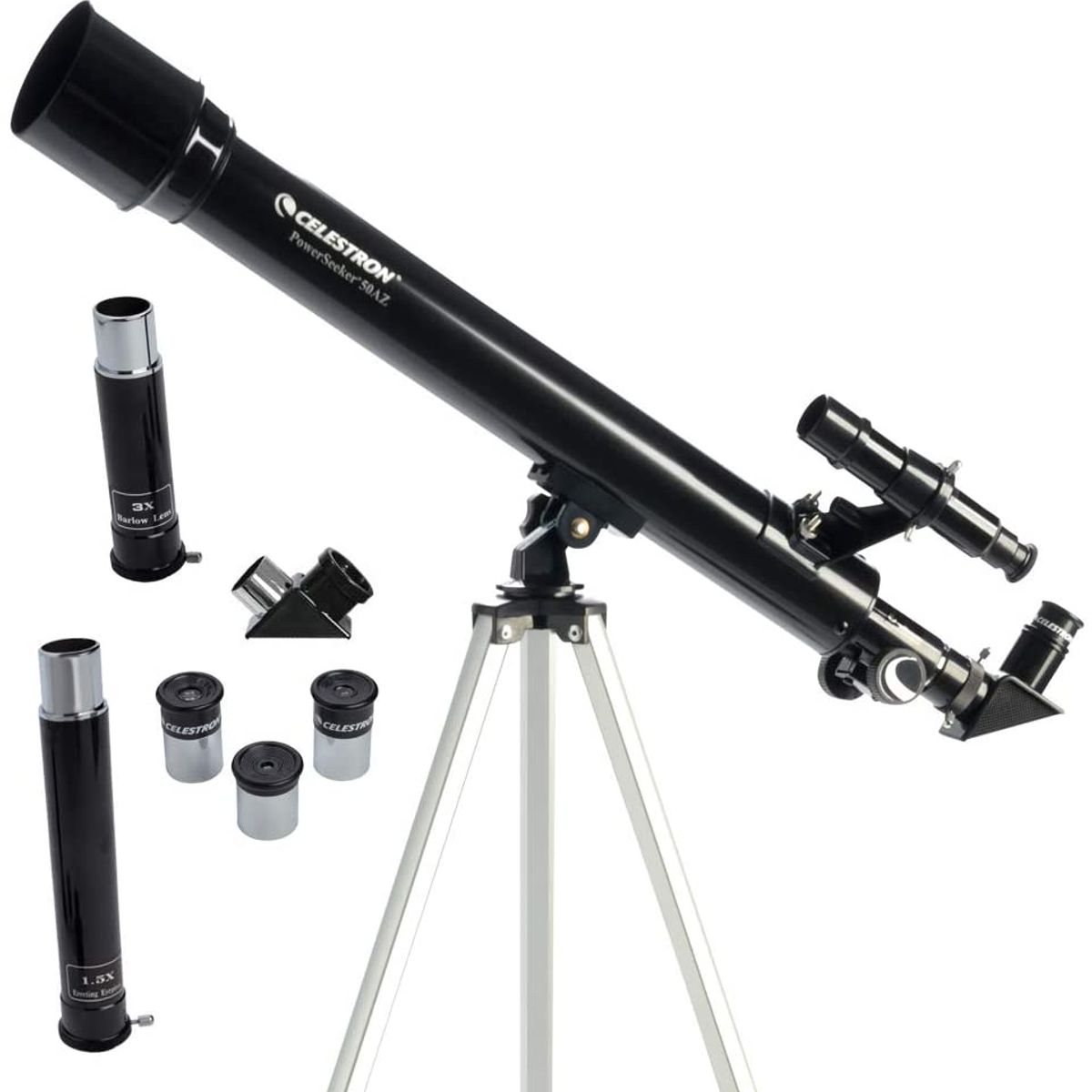 CELESTRON - Telescopio Celestron POwerseeker 50AZ 21039 D=50mm F=600mm 450X