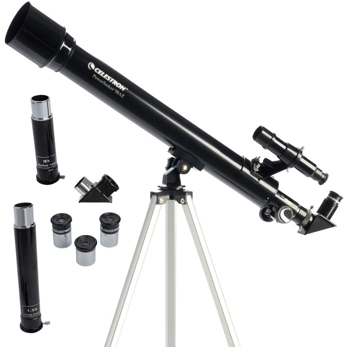 CELESTRON - Telescopio Celestron POwerseeker 50AZ 21039 D=50mm F=600mm 450X