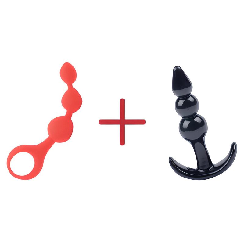 LUST - Combo Plug Curvo  Plug De Esferas
