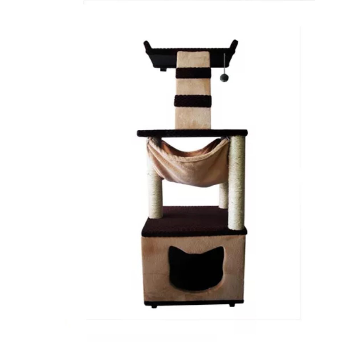 MAOS - GIMNASIO PARA GATO BASE CAJON- GRIS AGUAMARINA