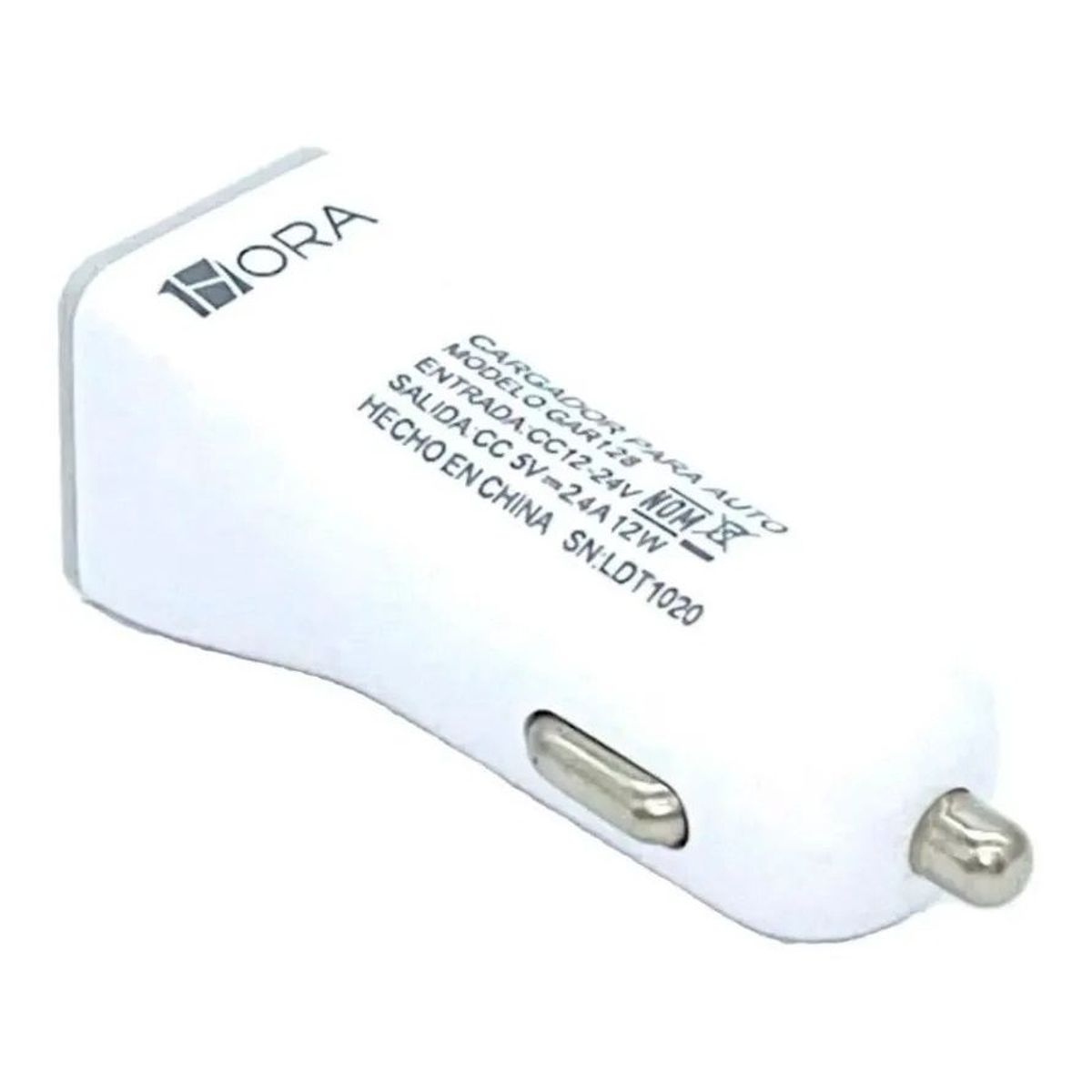 1 HORA - Cargador Para Auto 2.4a 2 Usb Celulares Tablet 5v/12v Doble