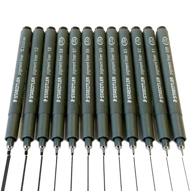 STAEDTLER - Rotulador, Rapidógrafo Staedtler Estuche X 12 Graduaciones